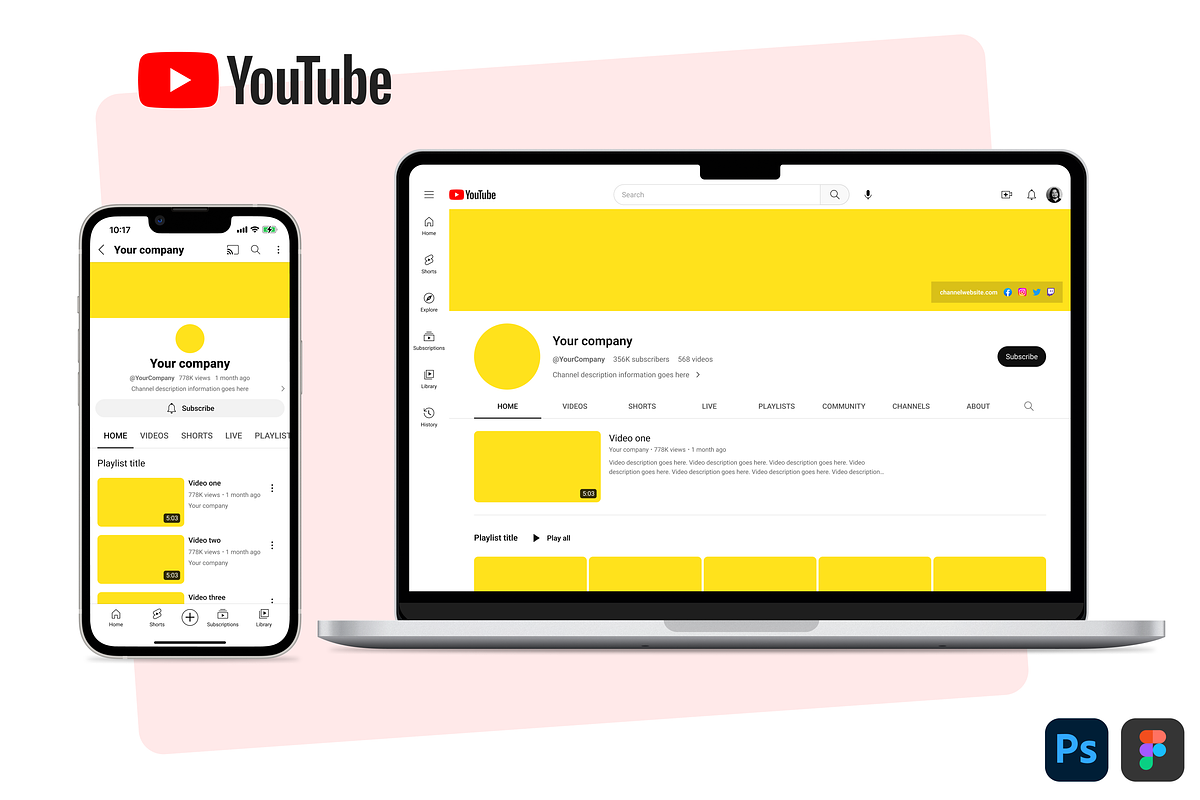 Social Media Branding Kit PSD Figma, a Social Media Template by Vitor Heinzen (Photo 5 of 33)