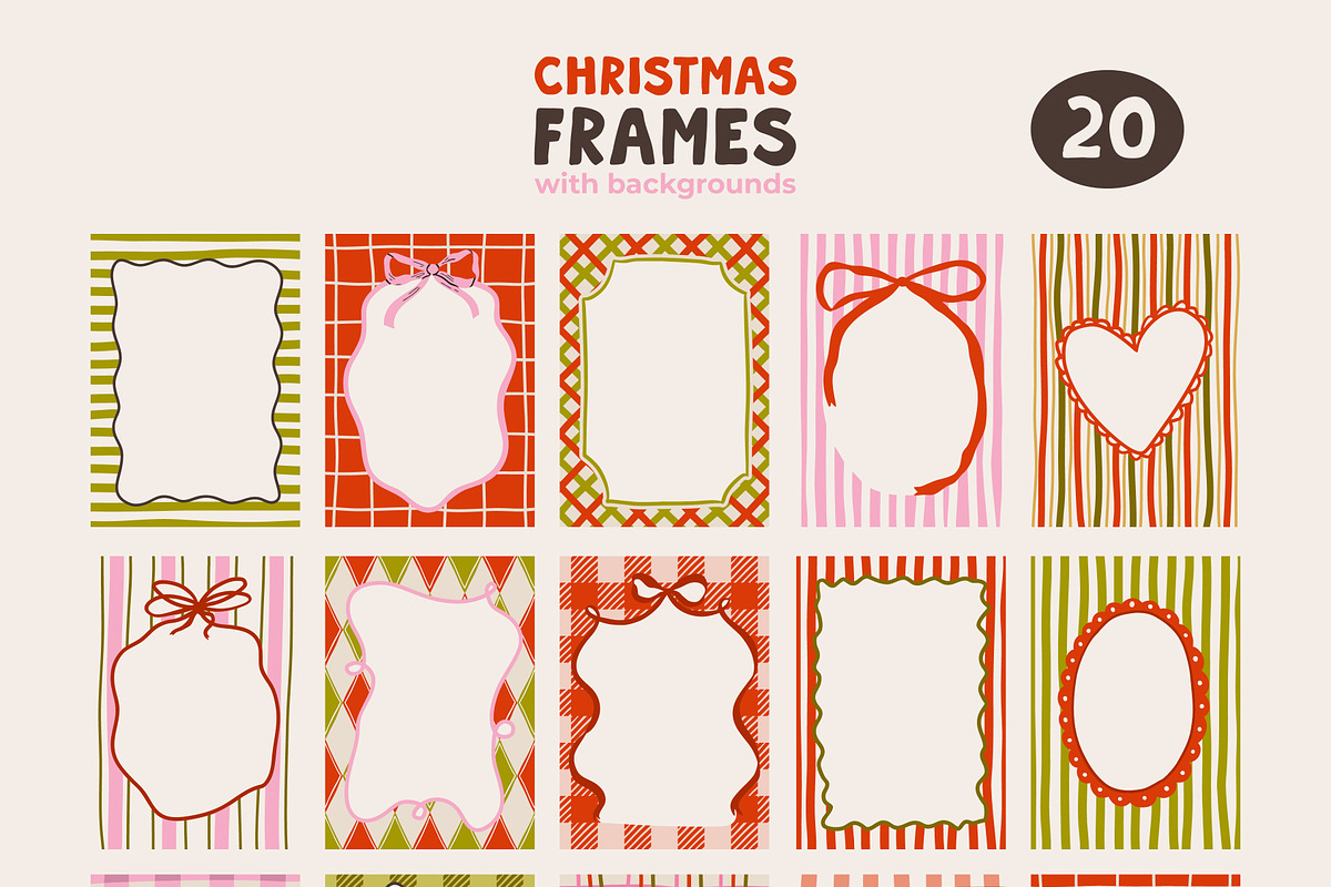 Cozy Christmas Frames, an Object Graphic by AnnArt (Photo 4 of 10)