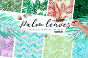 Palm Leaves | 12 Vector Patterns, a Pattern Graphic by Artem Vorotnikov (Thumbnail 1 of 6)
