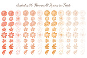 Peach Dahlia Flower Vector Clipart, an Illustration by Amanda Ilkov (Thumbnail 4 of 4)