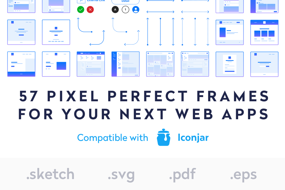 User Flow Frames - UX Kit Sketch, an Object Graphic by Luc Chaissac (Photo 1 of 4)