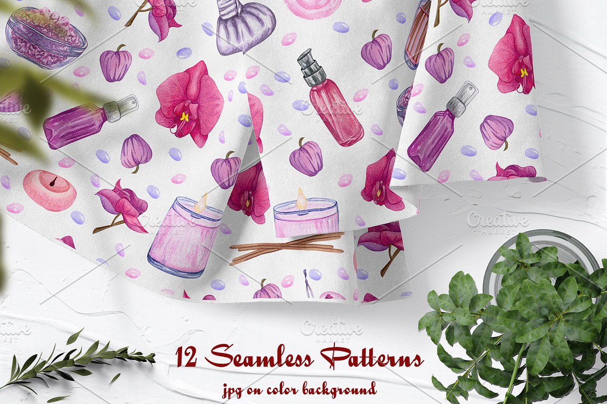 Aromatherapy Watercolor Collection, an Object Illustration by BarvArt (Photo 13 of 17)