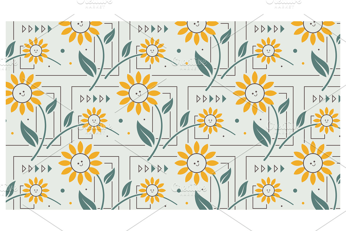 Sunflowers, a Decorative Illustration by Creative Backgrounds