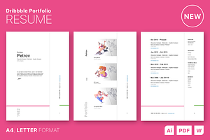 Dribbble Portfolio Resume