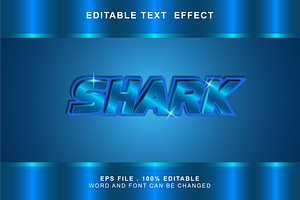 Shark Text Effect Editable