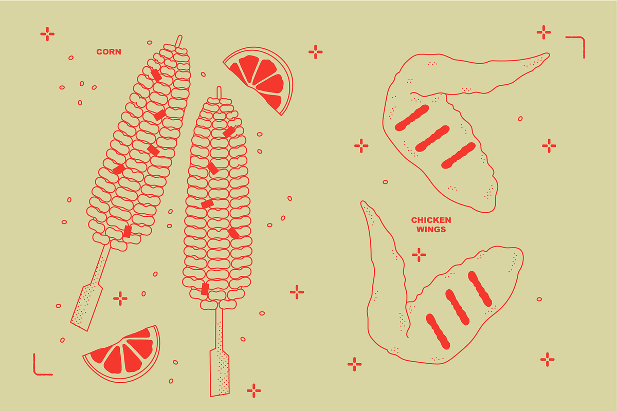 BBQ Food Vector Illustrations, a Food Illustration by TheFoodAtlas (Photo 6 of 17)