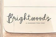 Brightwoods - Handwritten Font, a Script Font by Letterative Studio (Thumbnail 1 of 7)