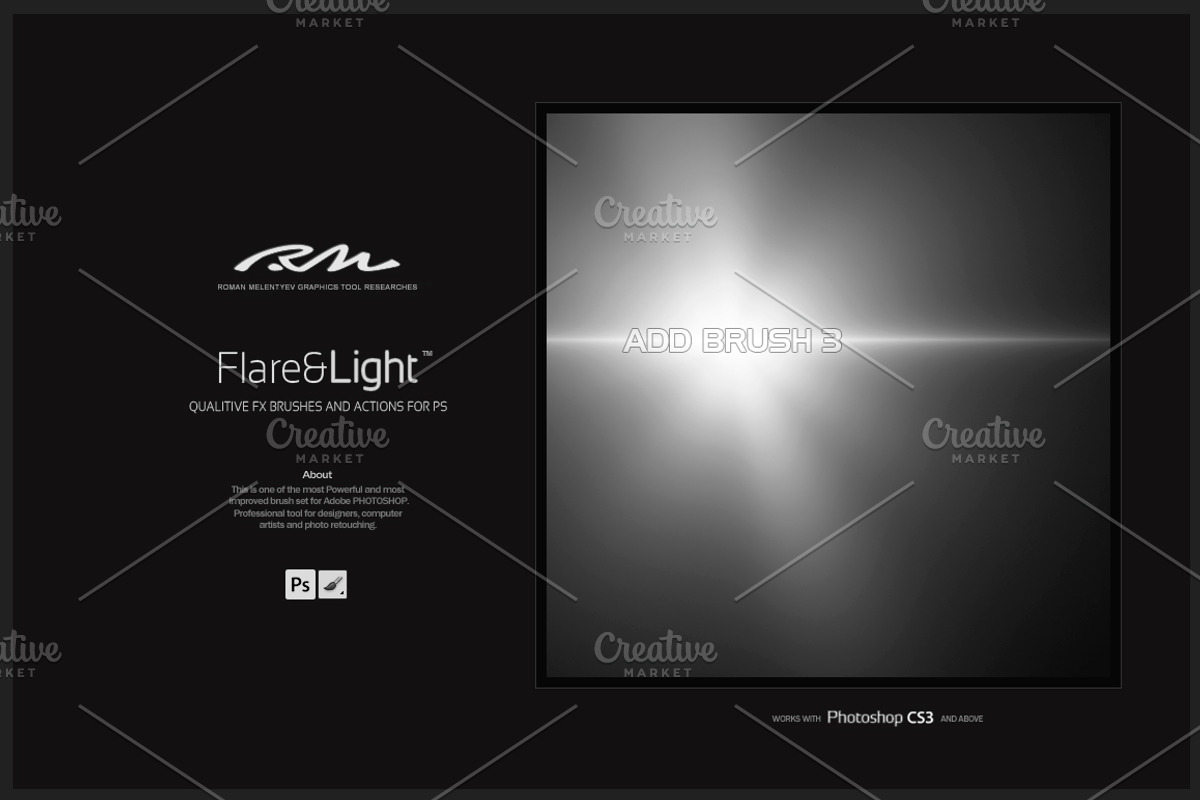 RM Flare & Light (PS brushes), a Brush Add-On by R M (Photo 6 of 7)