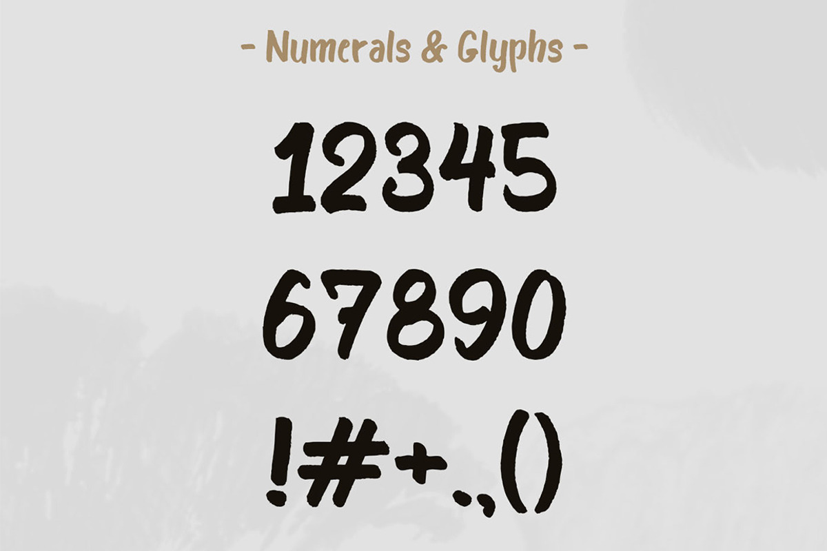 Bosk - Free Brush Font preview 5