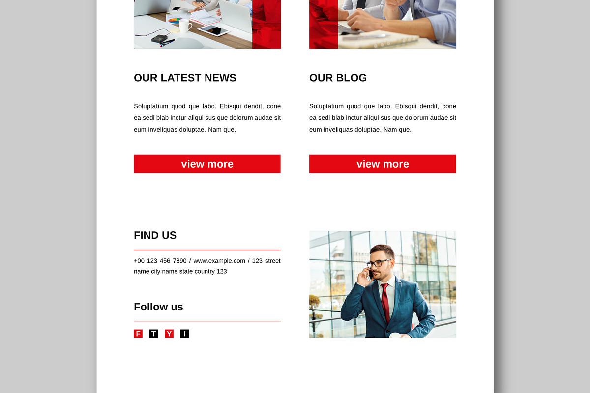 Modern Email Newsletter, an Email Template by MightyDesign (Photo 5 of 8)