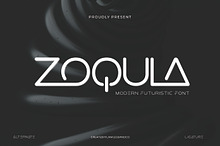 Zoqula – Futuristic Font