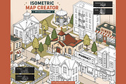 Isometric city creator illustration, an Object Illustration by PDknyStudio (Thumbnail 1 of 9)