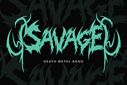 Xhorven - Death Metal Typeface, a Blackletter Font by Eltypesstudio (Thumbnail 3 of 12)