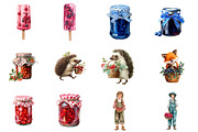 Watercolor Berry Bliss Clipart, an Illustration by Design Market (Thumbnail 3 of 3)