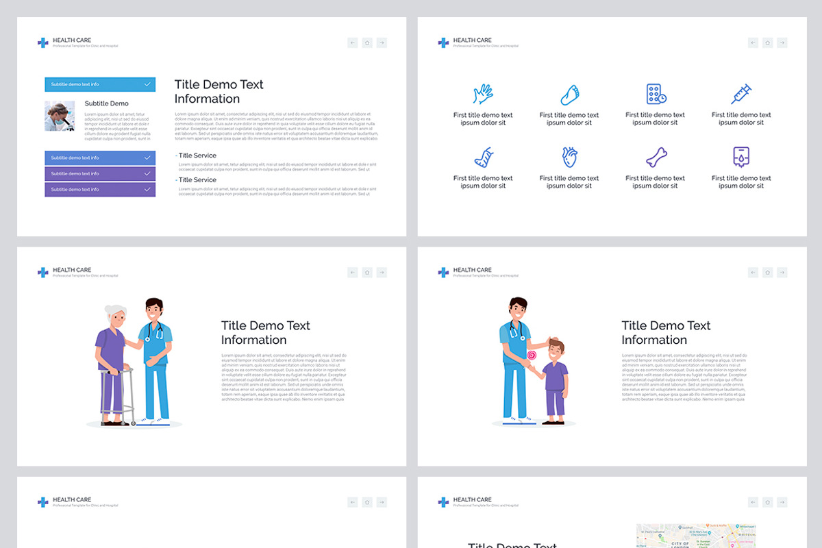 Health Care PowerPoint, a Presentation Template by HiSlide.io
