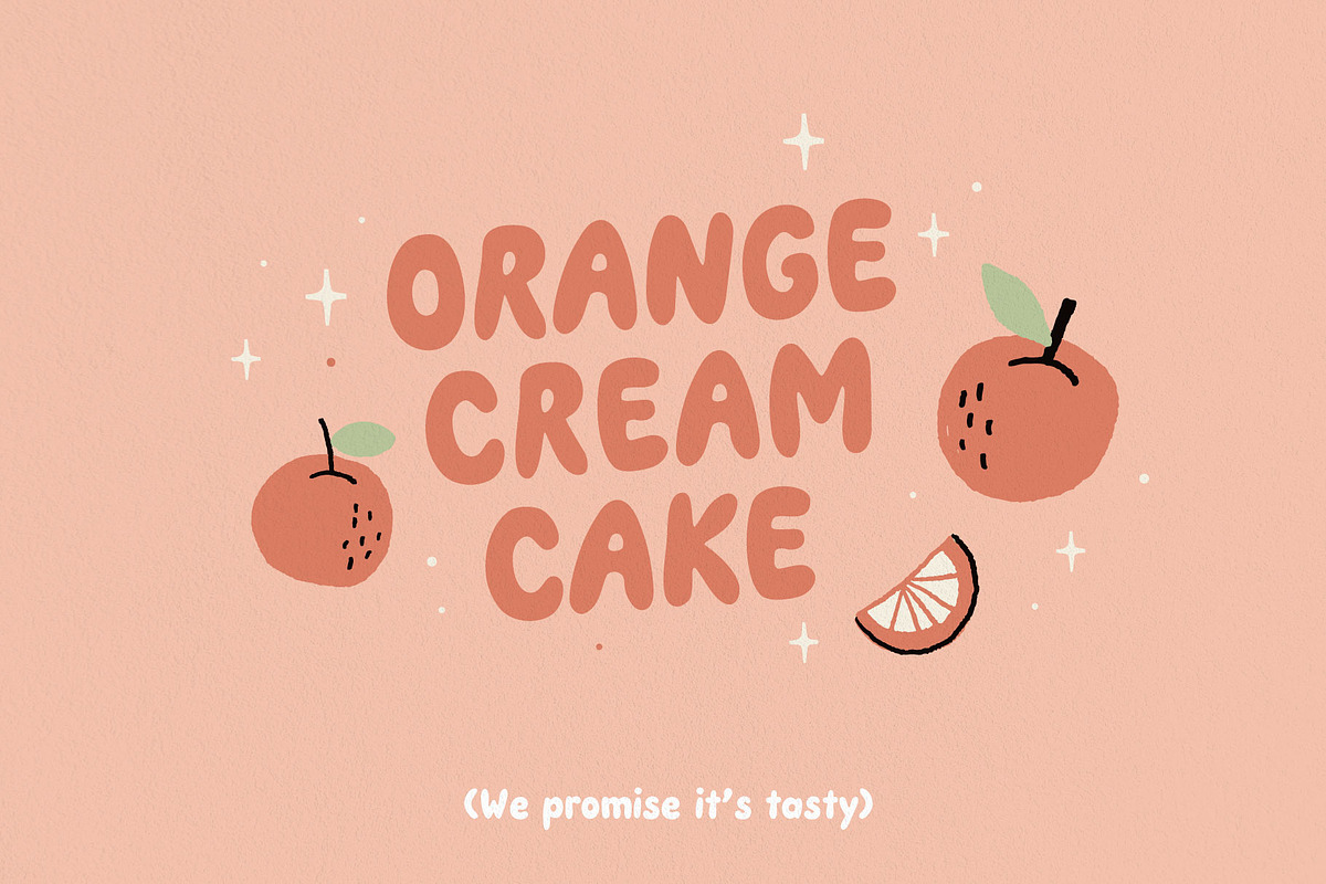 Chubby Bubbie - Bubble Display Font, a Handwritten Font by type peace (Photo 3 of 8)