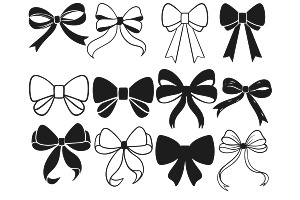 Ribbon Bows Set 6 Procreate Brush