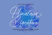 Himalaya Signature, a Handwritten Font by Integritype Studio (Thumbnail 1 of 15)