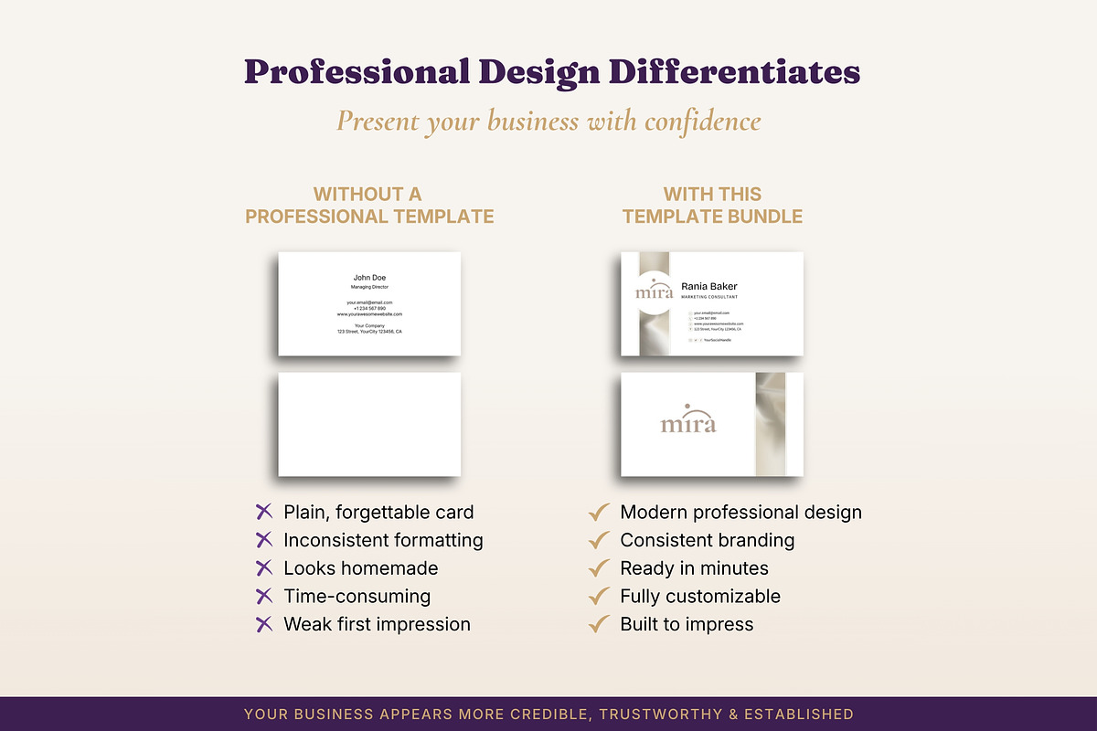 Business Card Templates 3 Designs, a Business Card Template by B2 Studio (Photo 8 of 18)