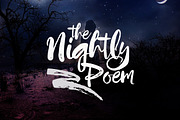 Nightly Poem, a Script Font by joelmaker (Thumbnail 1 of 6)