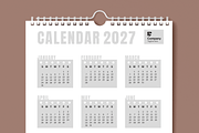 Calendar 2027 Layout Template, a Stationery Template by MightyDesign (Thumbnail 2 of 6)