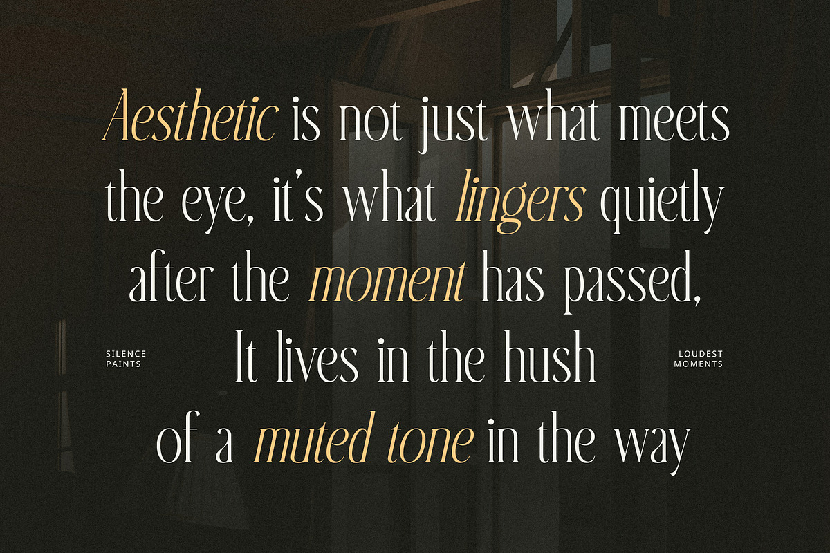 Baige – Condensed Font, a Serif Font by Craft Supply Co. (Photo 2 of 8)