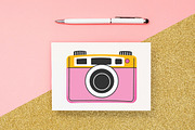 8 Cute Pink Girly Digital Camera, a Technology Illustration by jongcreative (Thumbnail 5 of 6)