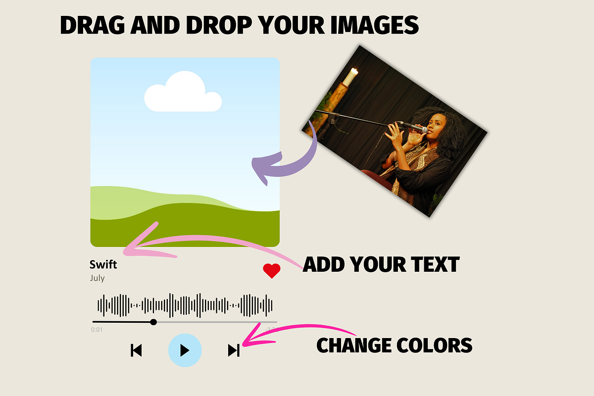 Music Player Template, Mockup, a Websites & App Template by GraphiCarola (Photo 2 of 7)