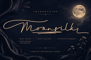 Moonsilk Font, a Handwritten Font by Letterhanna Studio (Thumbnail 1 of 15)