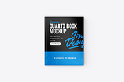 Quarto Hardcover Book Mockup, a Books & Magazine Mockup by SimplDesign (Thumbnail 3 of 13)