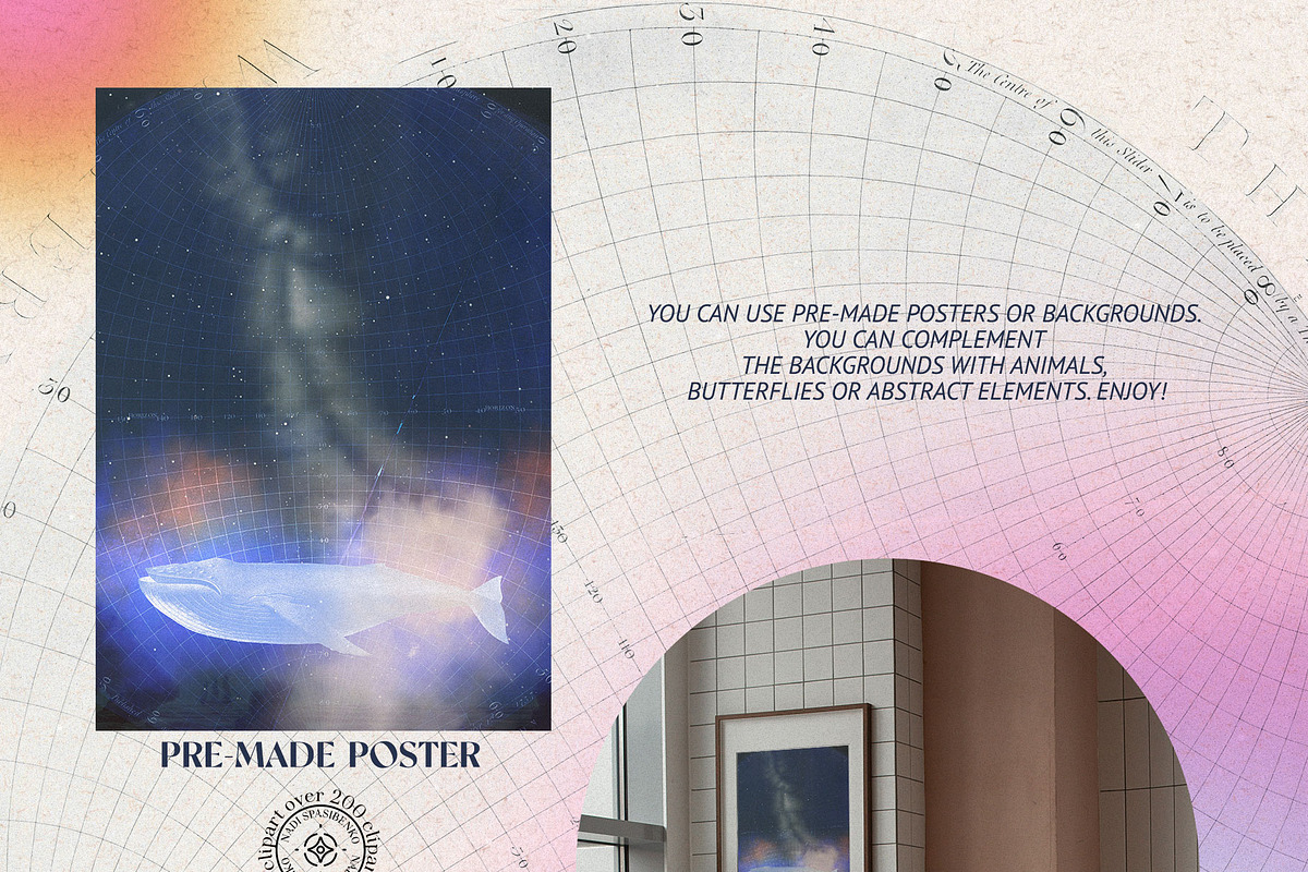 MYSTICAL RETRO COLLAGE, an Object Graphic by nadispasibenko (Photo 15 of 16)