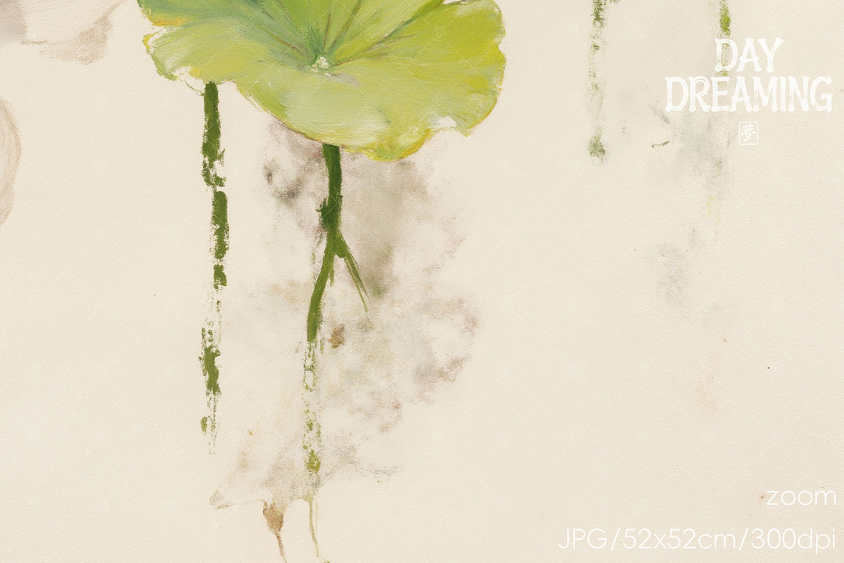 Serene Summer Lotus Pond, a Decorative Illustration by yahu88studio (Photo 2 of 3)