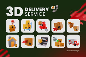 Delivery Service 3D Collection