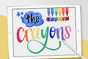 Crayon Procreate Brushes, a Brush Add-On by Hewitt Avenue (Thumbnail 1 of 6)