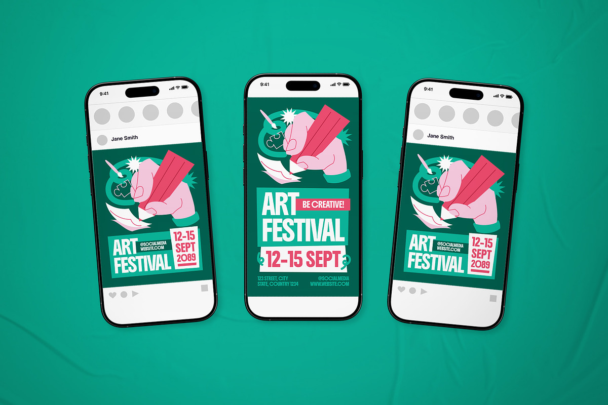 Art Festival Event Flyer Set, a Flyer Template by The Good Store (Photo 2 of 2)