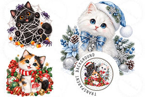 Whimsical Funny Cat Sublimation, a Work Illustration by SinaCreation