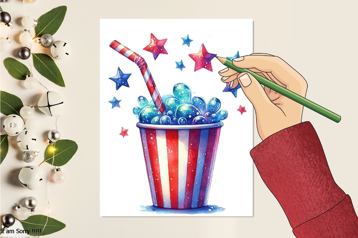 4th of July Fast Food Sublimation, an Illustration by RobertsArt (Photo 5 of 7)