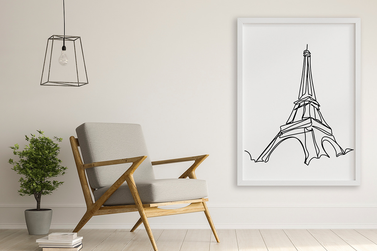 Eiffel Tower Line Art Bundle, an Illustration by Adora ARTS (Photo 3 of 4)