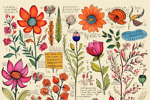 Vintage Flower Garden