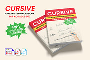Cursive Handwriting Workbook for Kid, a Stationery Template by Graphic Template (Thumbnail 1 of 3)