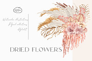 Dried flowers boho, a Decorative Illustration by Julia Bogdan (Thumbnail 1 of 10)