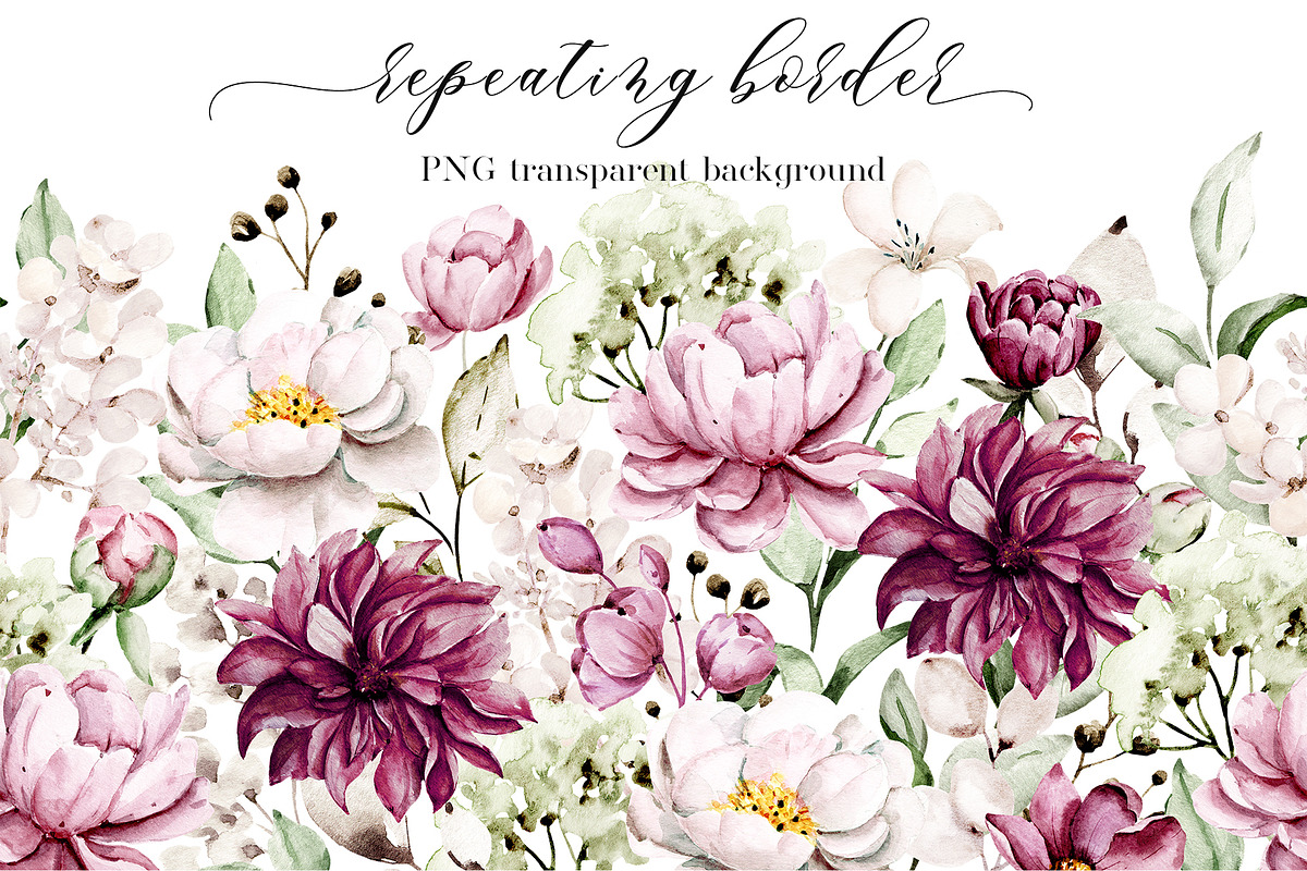 Peonies watercolor set., an Illustration by Larisa Maslova (Photo 6 of 14)
