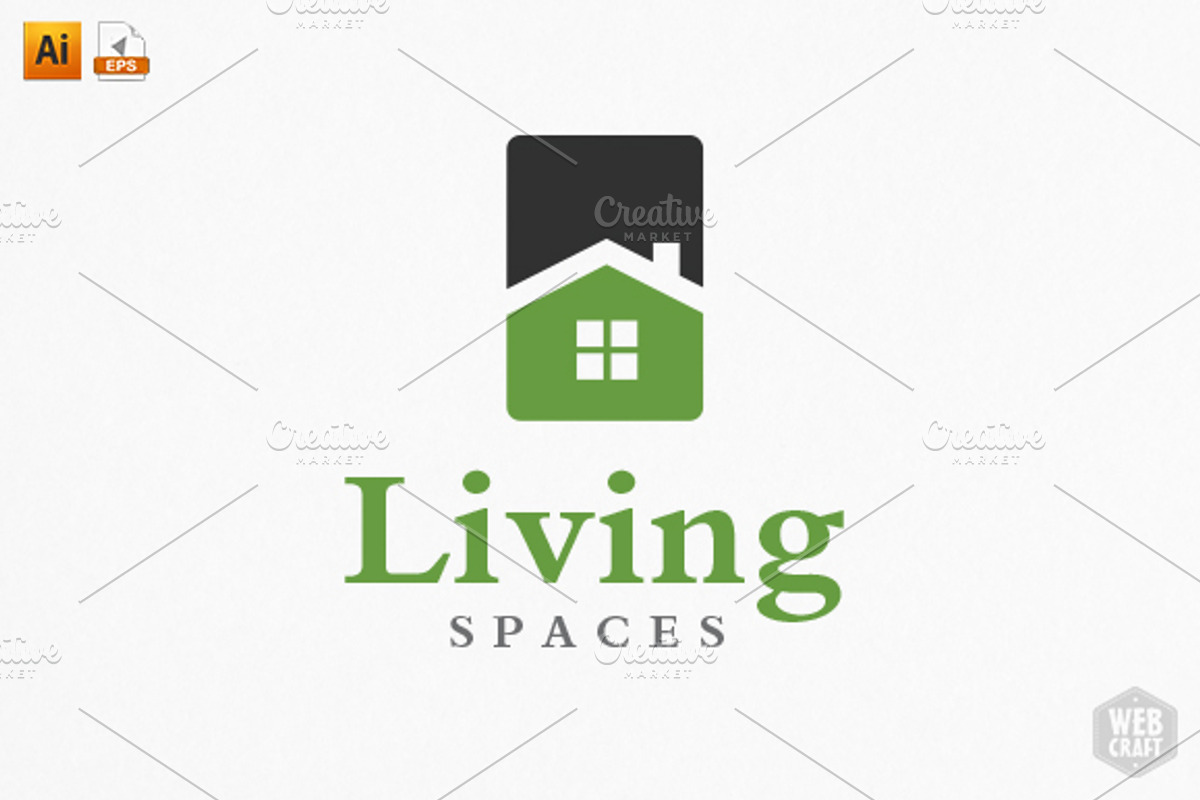 Living Spaces Logo Template, a Branding & Logo Template by WebCraft (Photo 1 of 4)