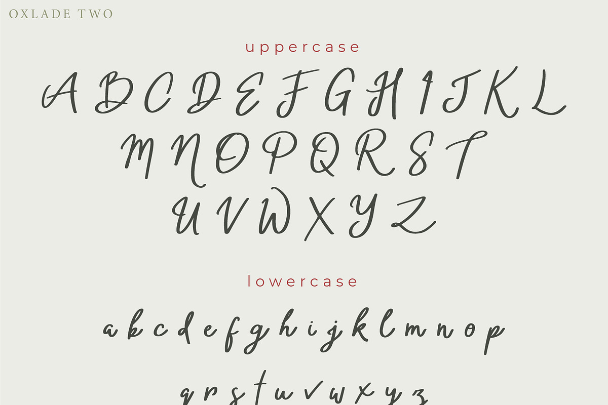 Oxlade Script Font, a Script Font by yellowline (Photo 10 of 11)
