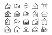 House Icons Collection Diverse Home, an Outline Icon by Vectorium Studio (Thumbnail 1 of 2)