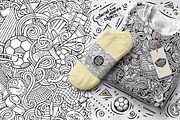 7 Soccer Doodle Seamless Patterns, a Pattern Graphic by BALABOLKA (Thumbnail 6 of 8)