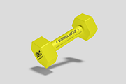 Dumbbell Mockup, a Merchandise Mockup by Cekal_std (Thumbnail 2 of 4)