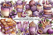 Whimsical Summer Sweet Treats Clipar, an Illustration by Canvas Craft (Thumbnail 1 of 7)