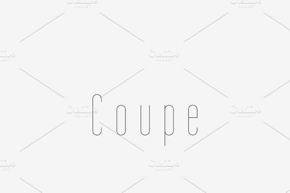 Coupe - Laser, Craft Cutter Font preview 6