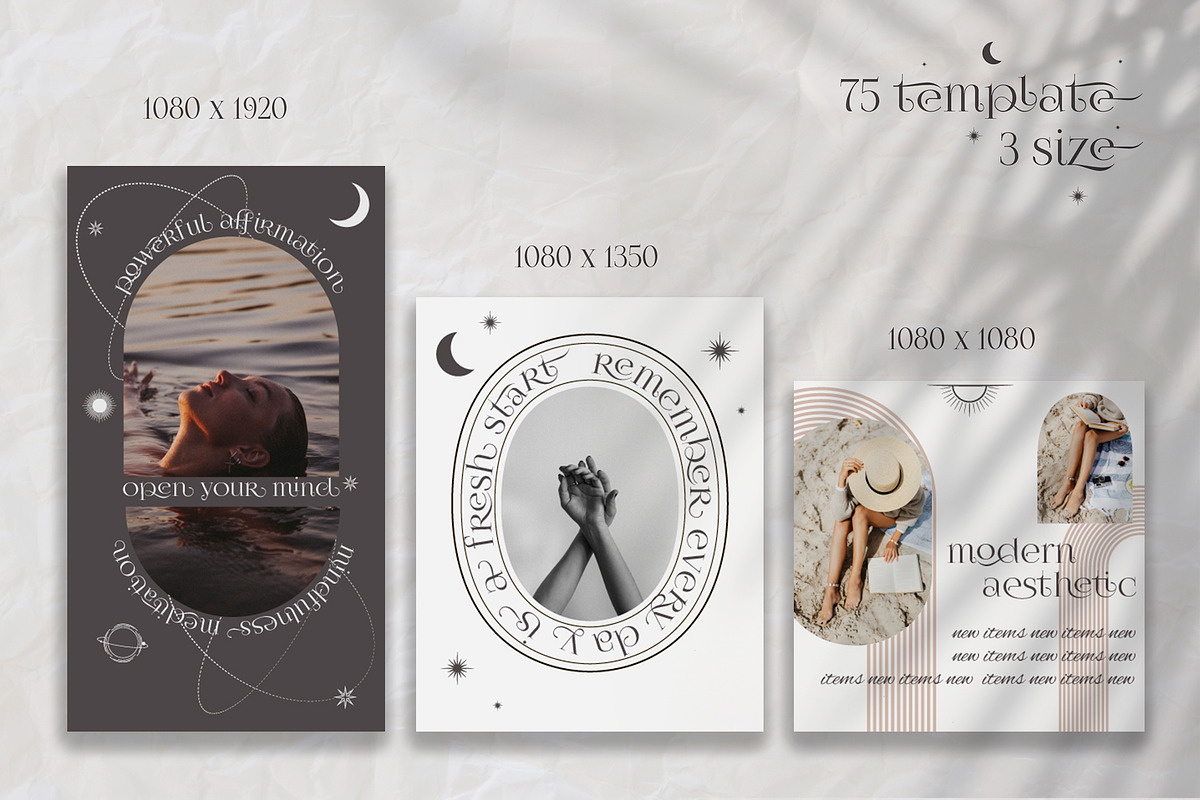 Aesthetic Instagram Template, a Social Media Template by Mio Buono (Photo 2 of 13)